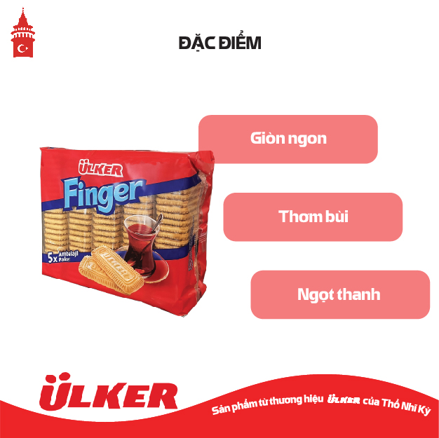 Bánh quy bơ giòn ULKER FINGER Thổ Nhĩ Kỳ 750g