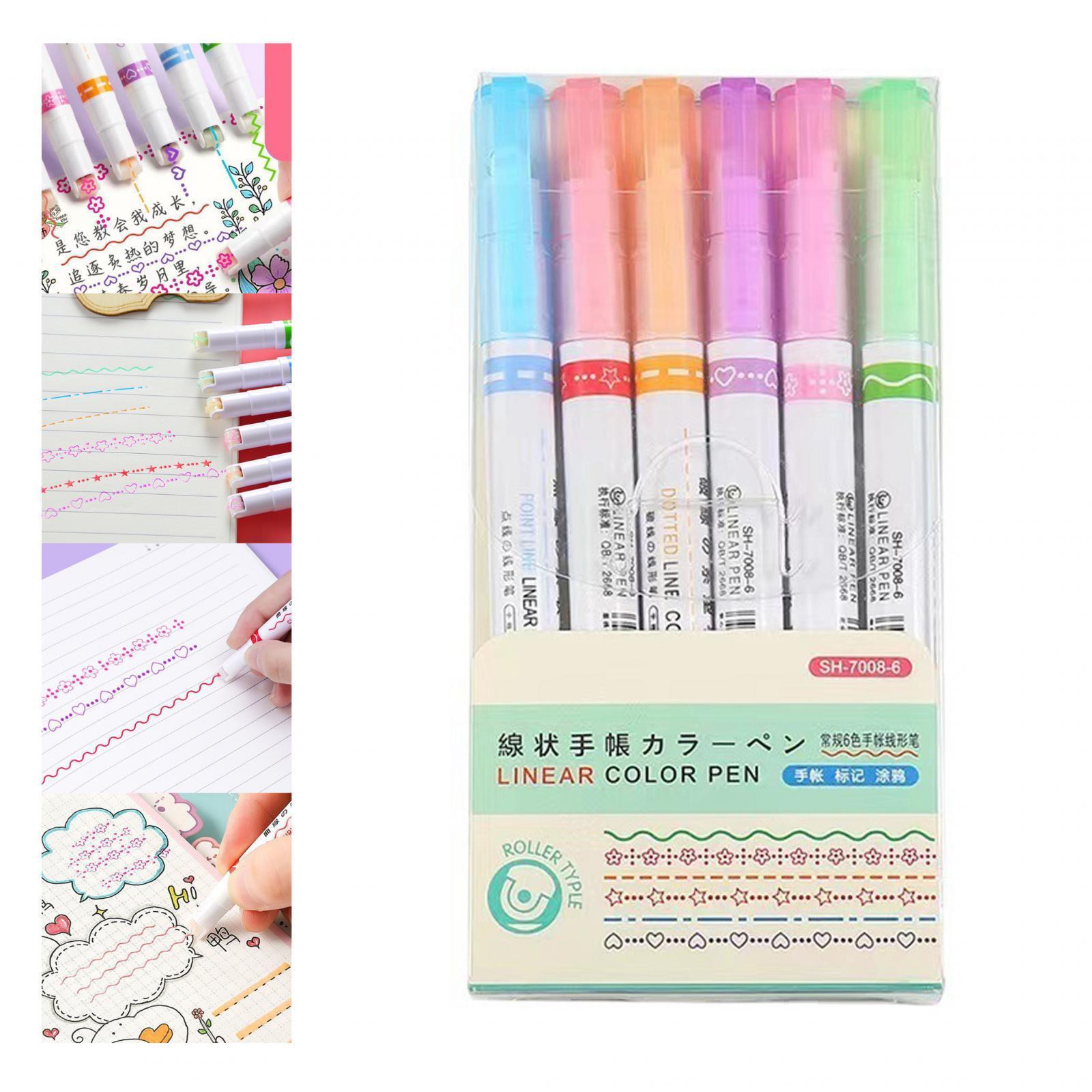 Journal Pens Highlighters Pen Set Glitter Marker DIY Art Crafts Outline Pen Marker Pen for Birthday Scrapbooking School Photo Album Greeting