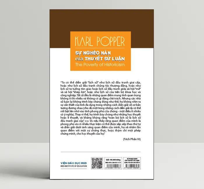 Sự Nghèo Nàn Của Thuyết Sử Luận (The Poverty of Historicism) - Karl Popper - IRED Books