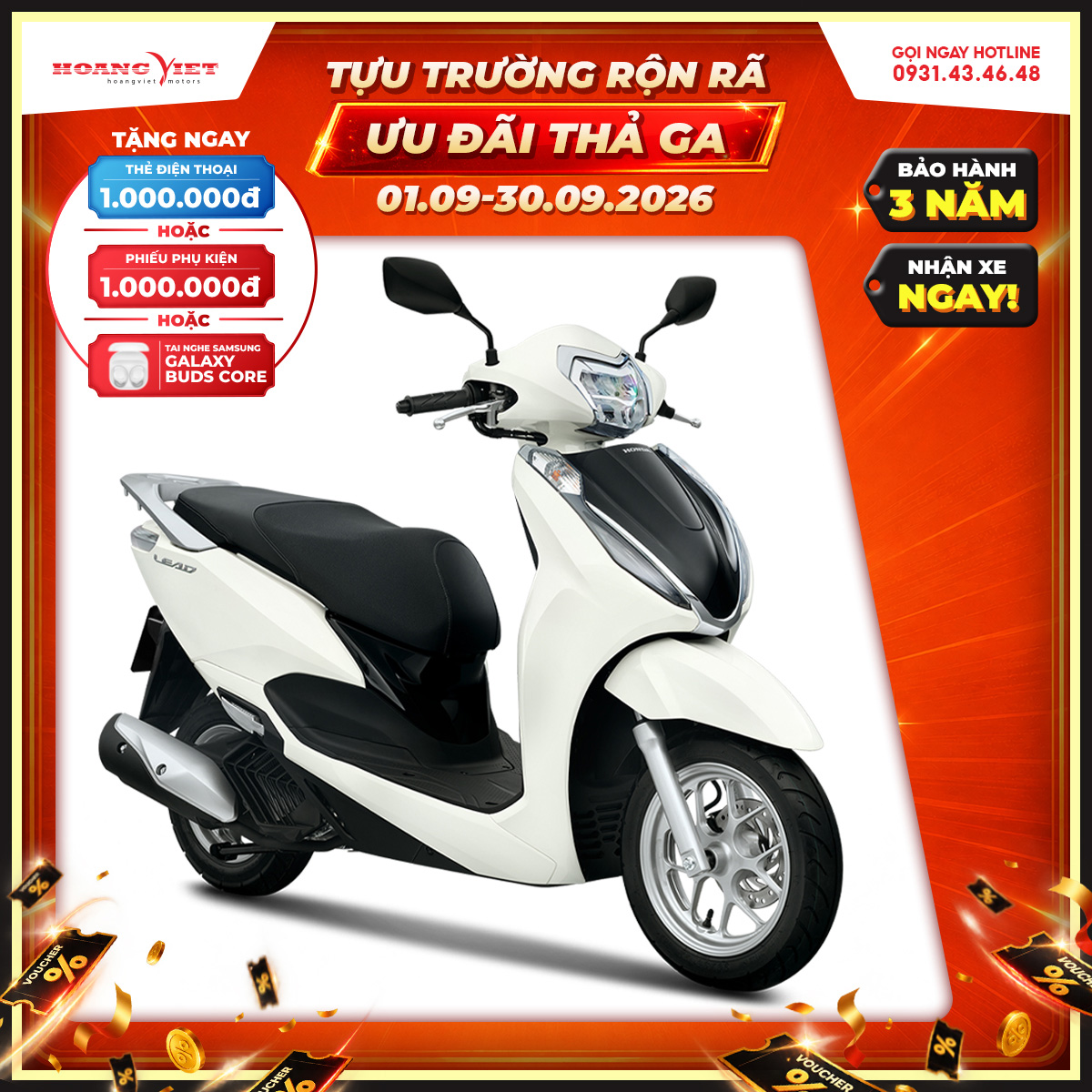 Xe máy Honda Lead 125cc 2026 - Phiên Bản Cao Cấp