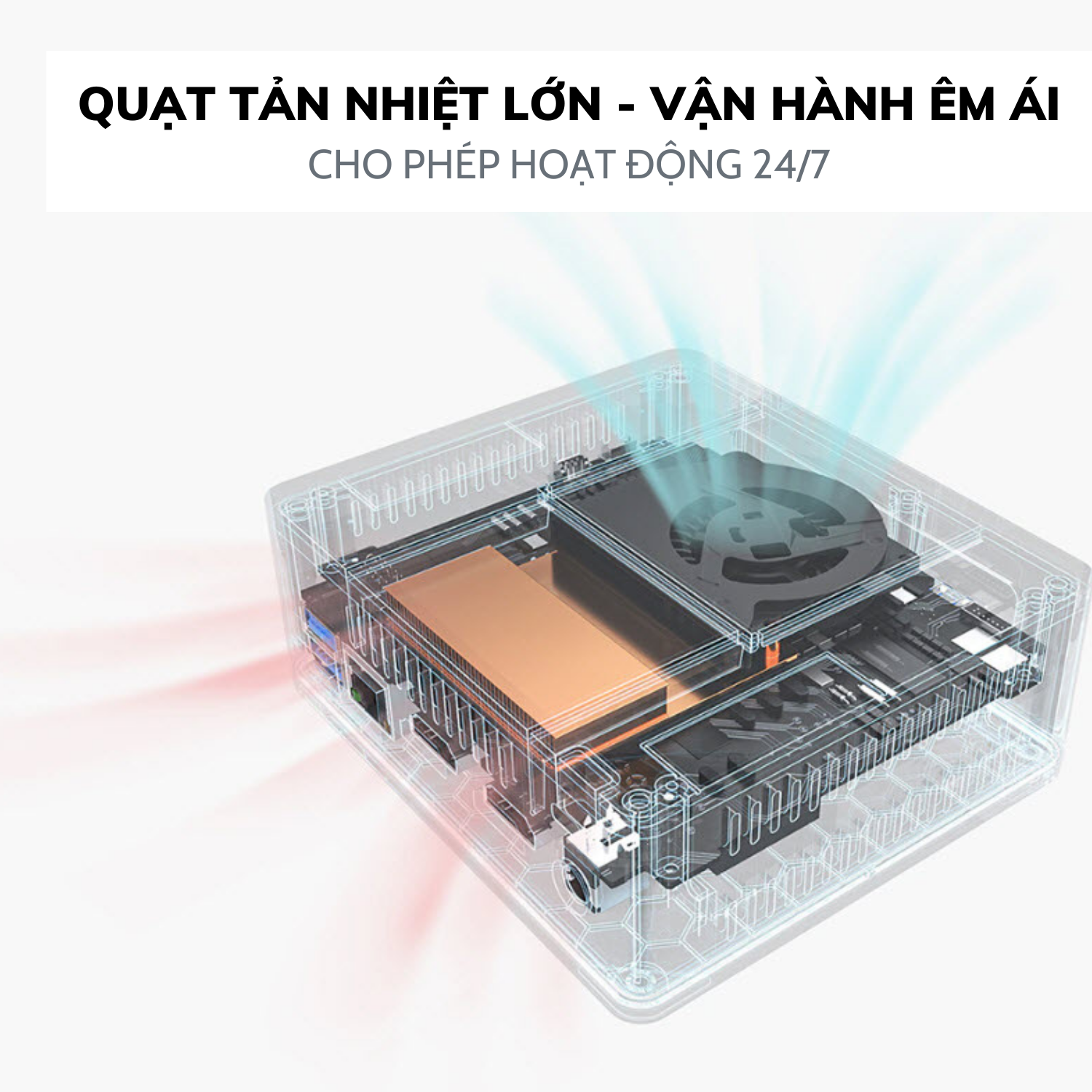 Máy tính để bàn Mini PC, CPU: Celeron N5105 RAM+ROM: 12GB+256GB (Hàng chính hãng)