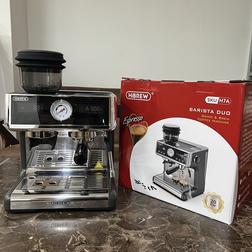 Máy pha cà phê Espresso chuyên nghiệp thương hiệu Mỹ cao cấp HiBREW H7A - Hàng Chính Hãng