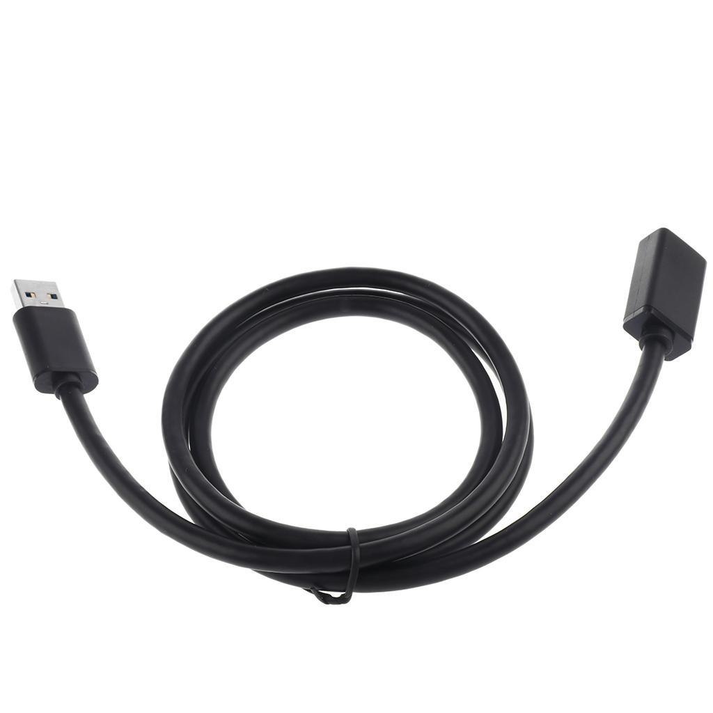 USB 3.0 Type A-Male to A-Female Extender M/F Extension Cable Black 0.5meter