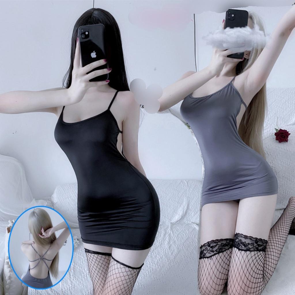 Đồ ngủ Cosplay Sexy Hai Dây Hở Lưng Gợi Cảm