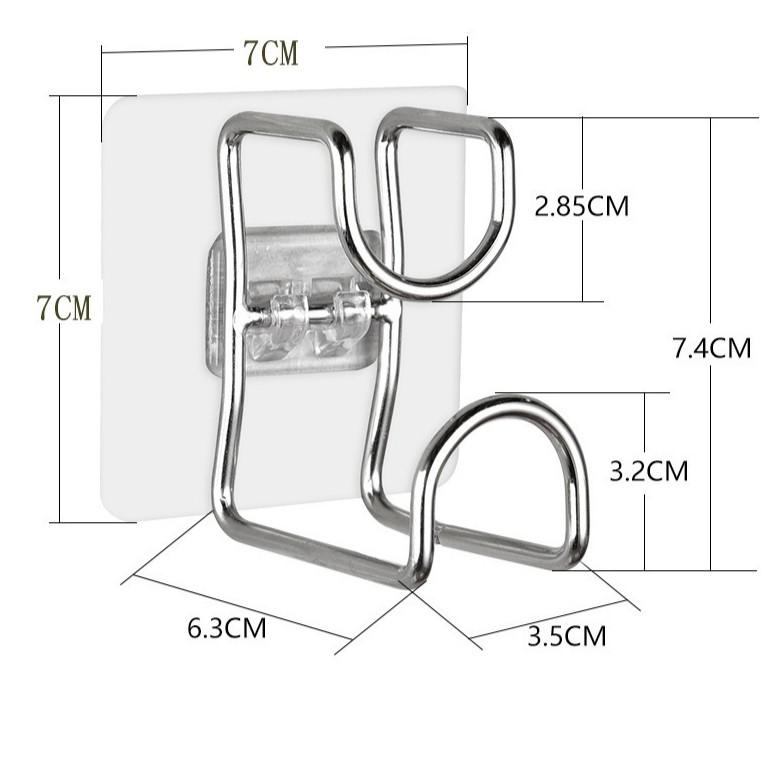 Móc treo chậu dán tường, treo thau chậu gọn gàng nhà tắm