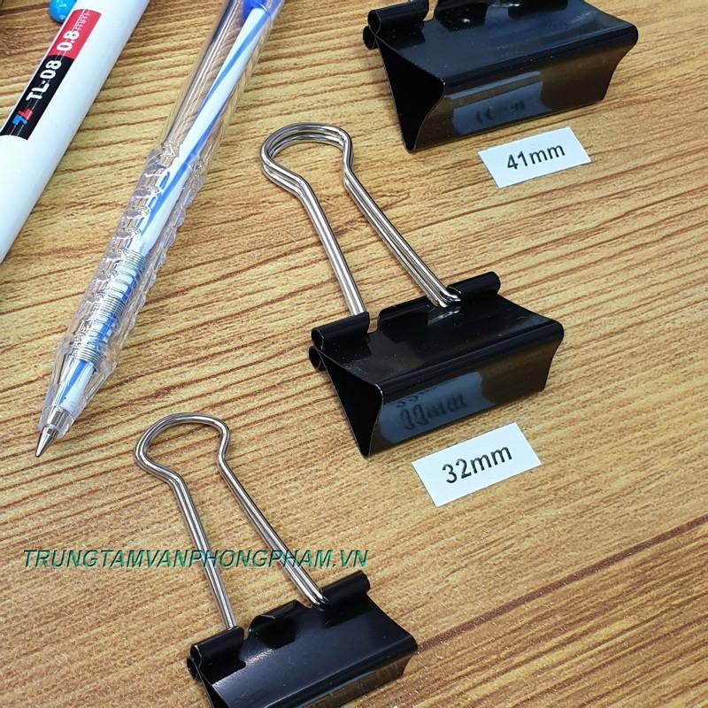 Kẹp bướm đen 15mm 19mm 25mm 32mm 41mm 51mm kẹp giấy Binder Clips - Double Clip