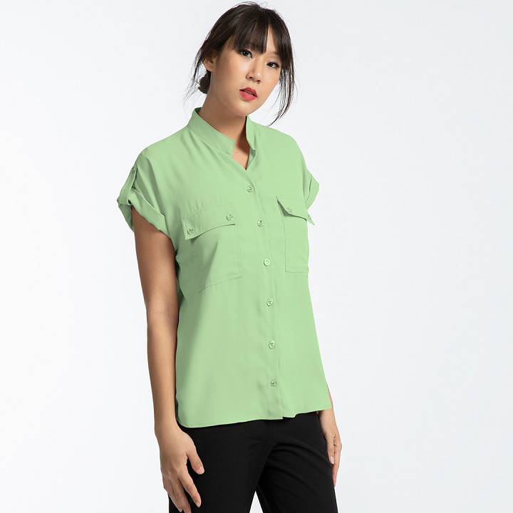 Áo Túi Hộp Áo Sơ Mi Xanh Bóng Biển TOP106 Thời trang thiết kế Hity