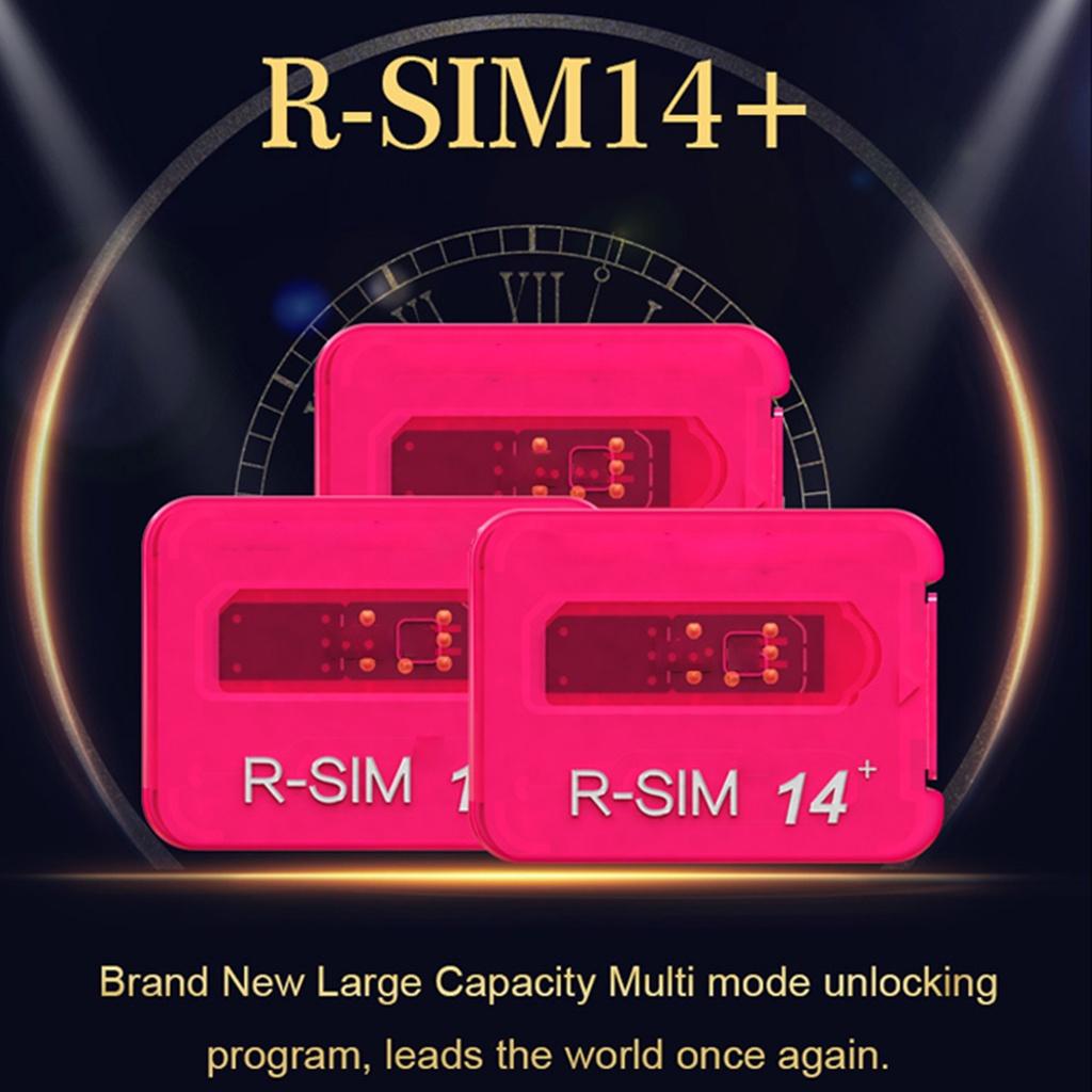 【ky】R-SIM14+ 4G Universal Smartphone RSIM Unlock Card with Eject Pin for iPhone