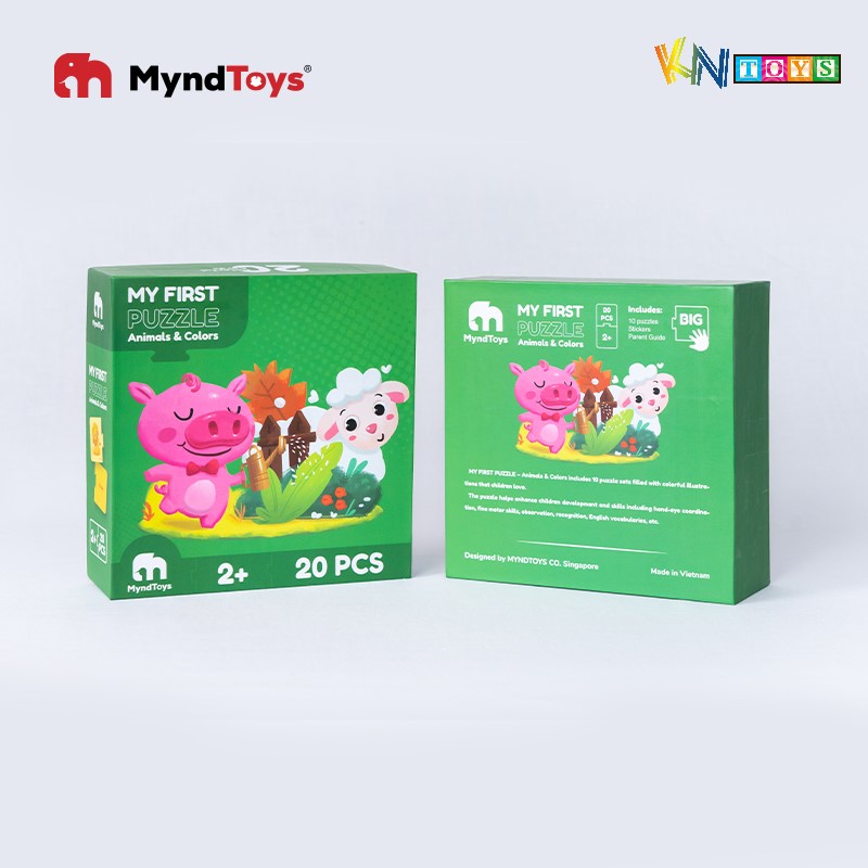 Đồ Chơi Xếp Hình Ghép Cặp MyndToys - My First Puzzle (Cho Bé Từ 2 Tuổi - Nhiều Chủ Đề)