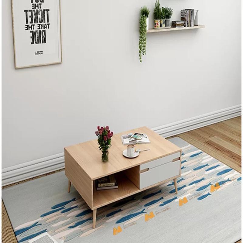 Made in VN - Bàn trà gỗ trang nhã - gỗ mdf 17mm công ty Mộc Phát độ bền trên 30 năm AN080