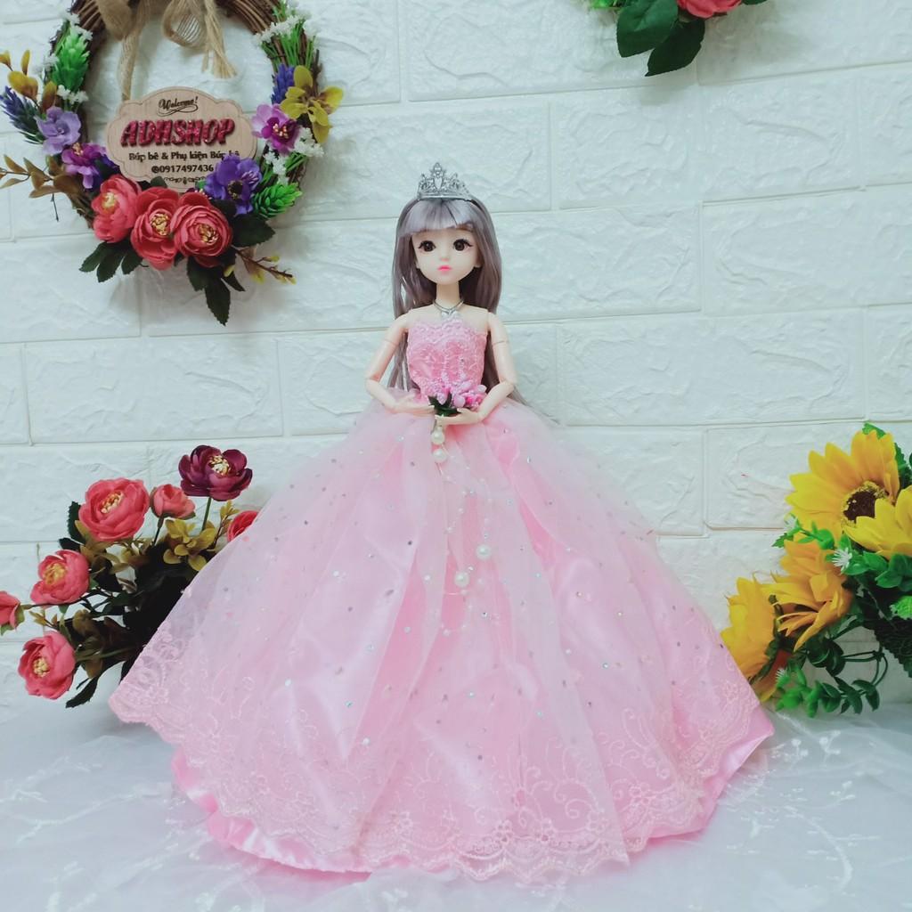 Váy cưới ren lưới cho búp bê cô dâu 30cm ms9-11 Sunnydoll
