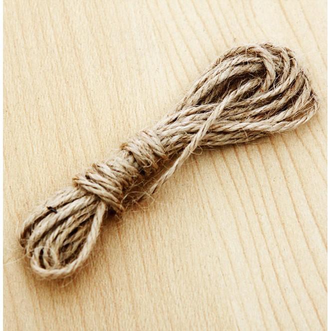 Dây thừng trang trí 10m dây gai trang trí, nguyên liệu làm đồ Handmade