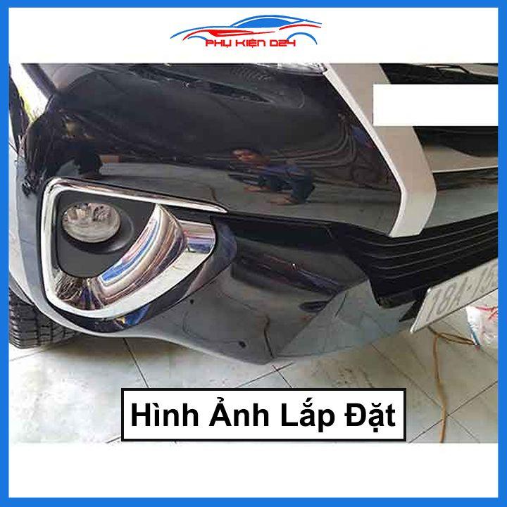 Ốp viền đèn gầm trước Fortuner 2008-2009-2010-2011, 2012-2013-2014-2015-2016, 2017-2018-2019-2020-2021 mạ Crom