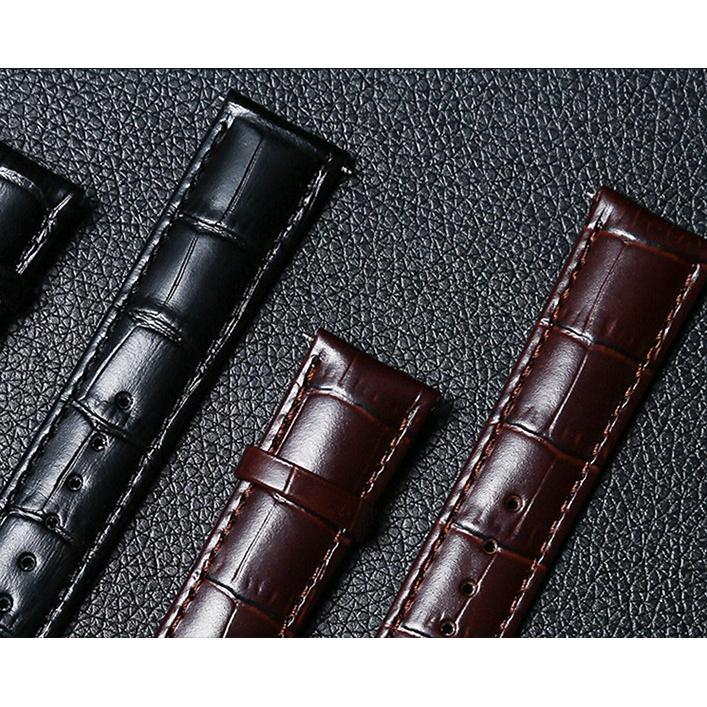Dây da cao cấp LOBINNI LBN02 màu nâu chính hãng ,khóa gài cao cấp ,chống nước