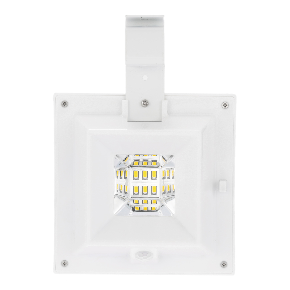 Đèn LED Năng Lượng Mặt Trời Cảm BIến Chuyển Động Gắn Tường Trắng