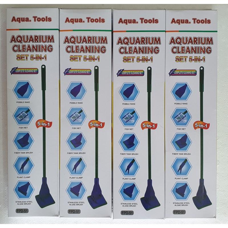 Bộ Dụng Cụ Vệ Sinh Hồ Cá 5in1
