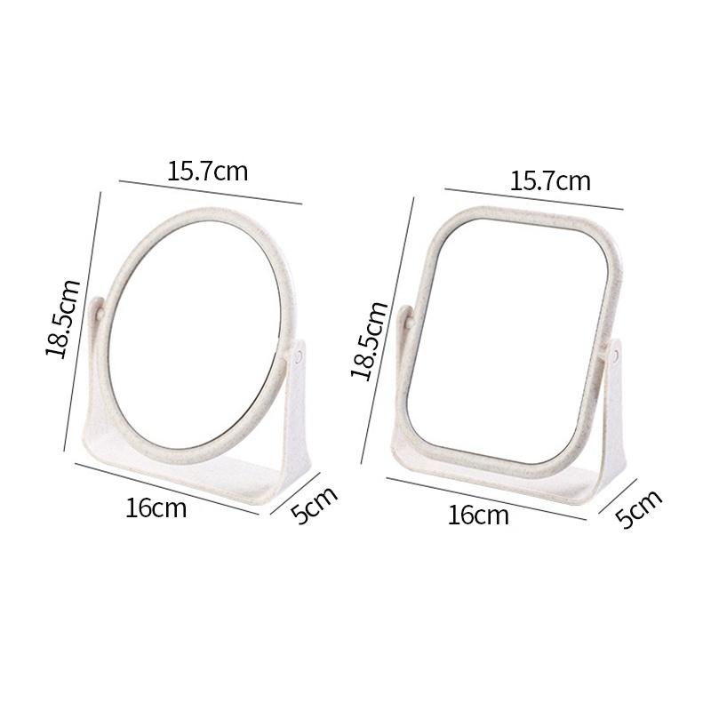 Gương trang điểm để bàn hai mặt xoay 360 độ tiện lợi