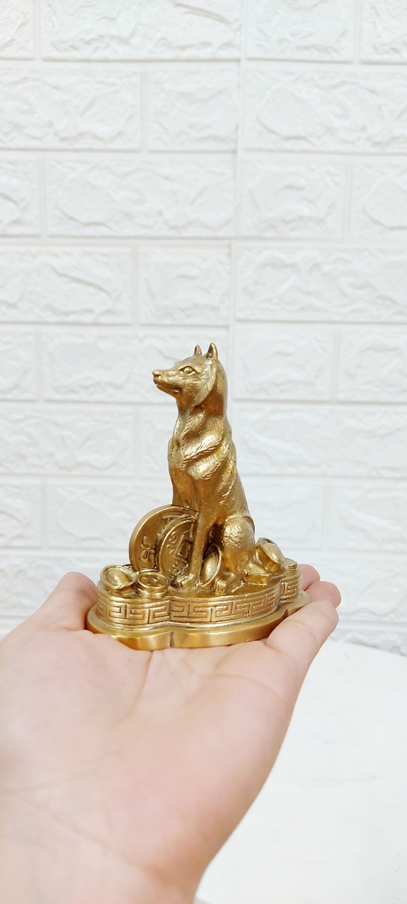 Tượng Chó Phong Thủy Bằng Đồng