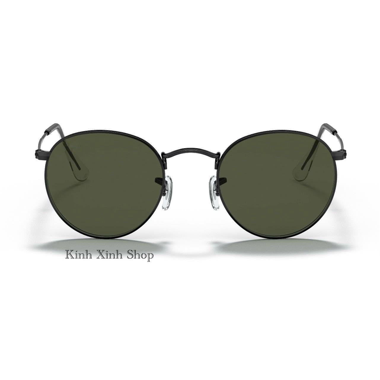(Hàng cao cấp) Kính râm Mắt tròn unisex nam nữ Mắt thủy tinh