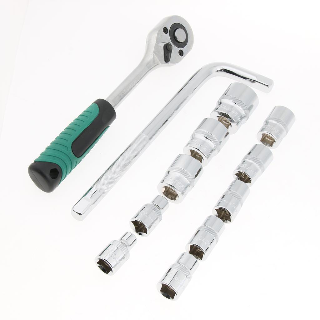 13pcs 1/4 Inch Drive Hex Bit Socket Set Socket wrench Set Wrench Adapter