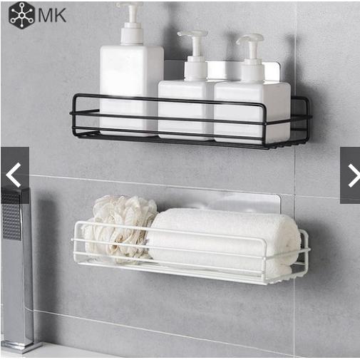 Combo 2 kệ sắt chữ nhật dán tường siêu chăc chắn