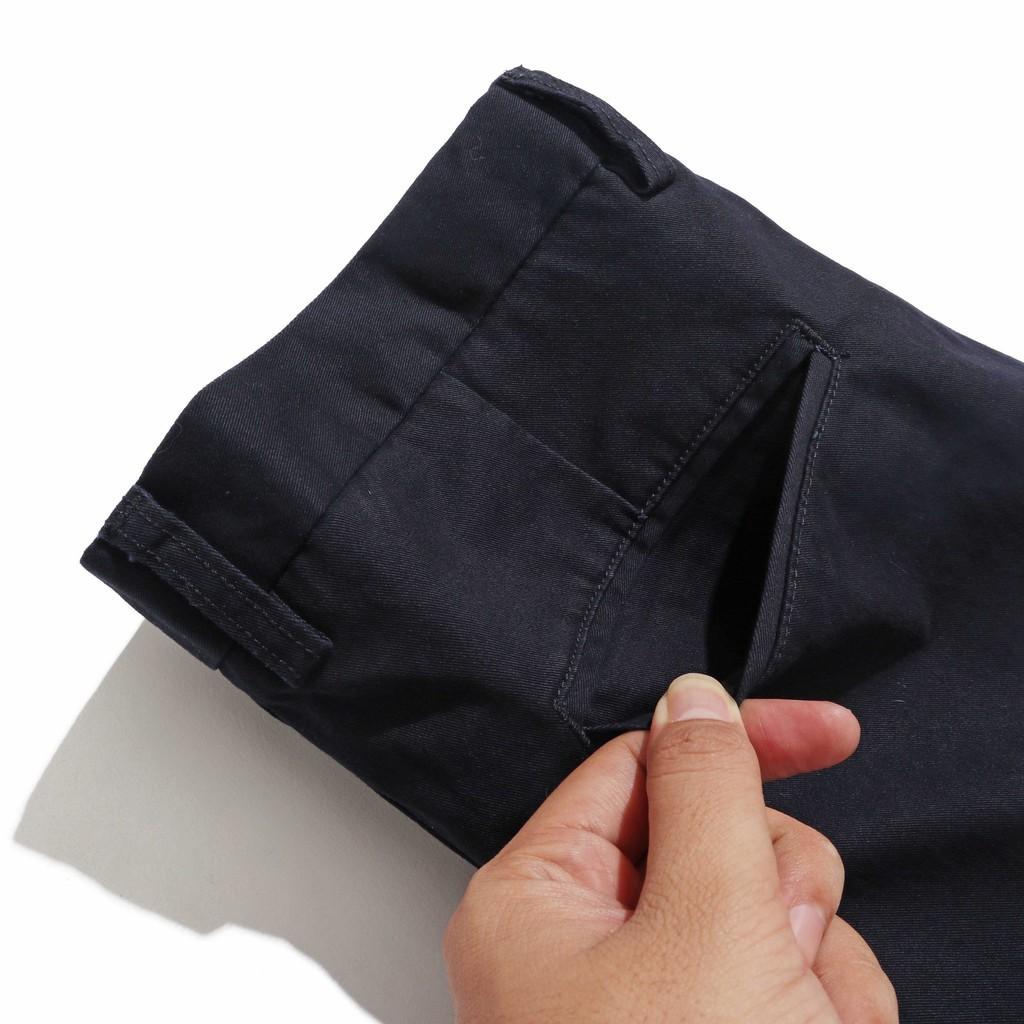 Quần Kaki Dài Nam Xanh Đen BY COTTON Navy Kaki Chinos