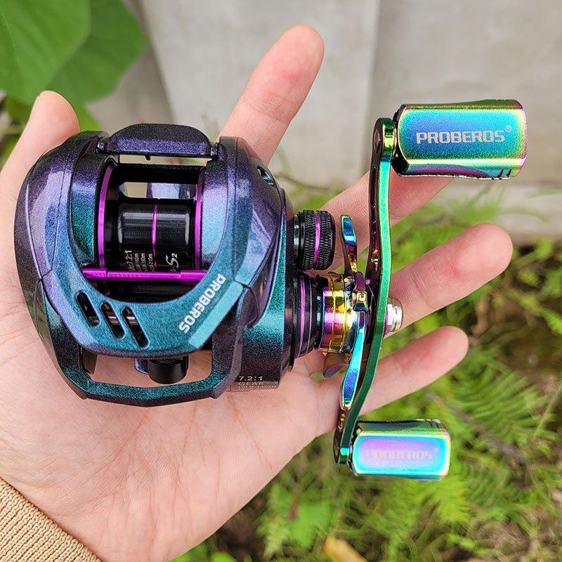 Máy câu lure máy ngang câu cá Proberos S2 tay trái và tay phải tải cá 10kg