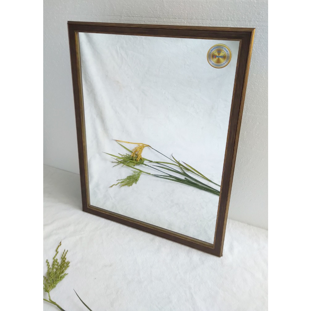 Gương soi Kibath vân gỗ KB128
