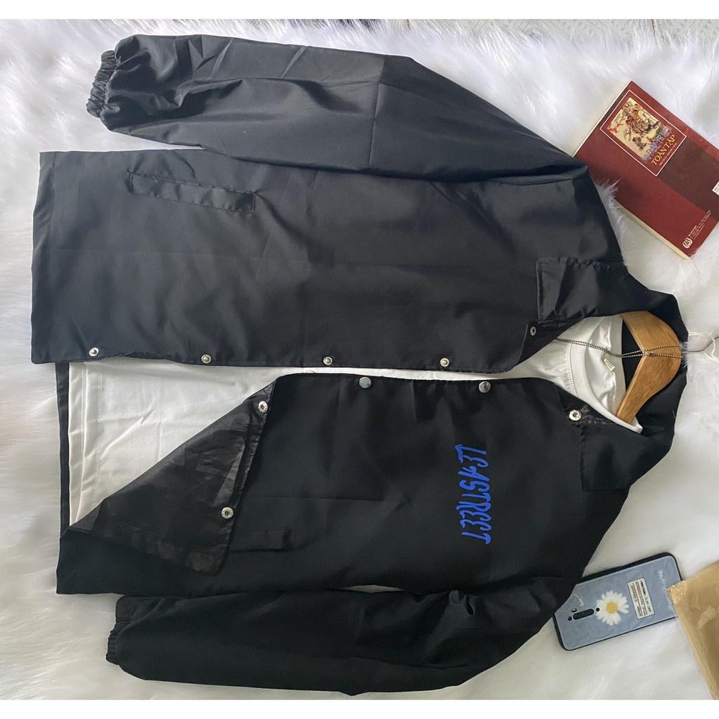 Áo khoác dù cardigan unisex form rộng nam nữ