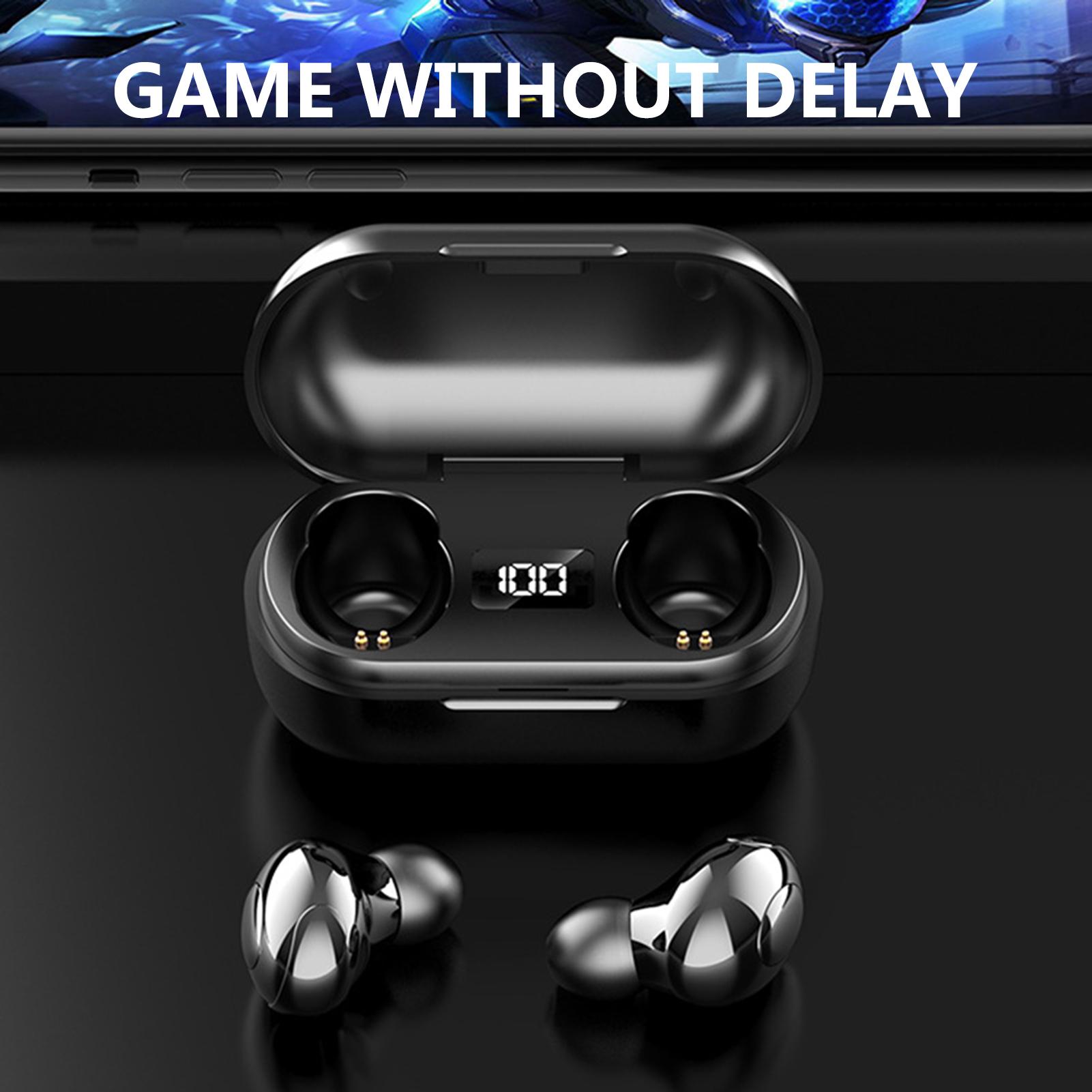 Tai nghe BT có sạc thông minh màn hình kỹ thuật số Mini,không dây