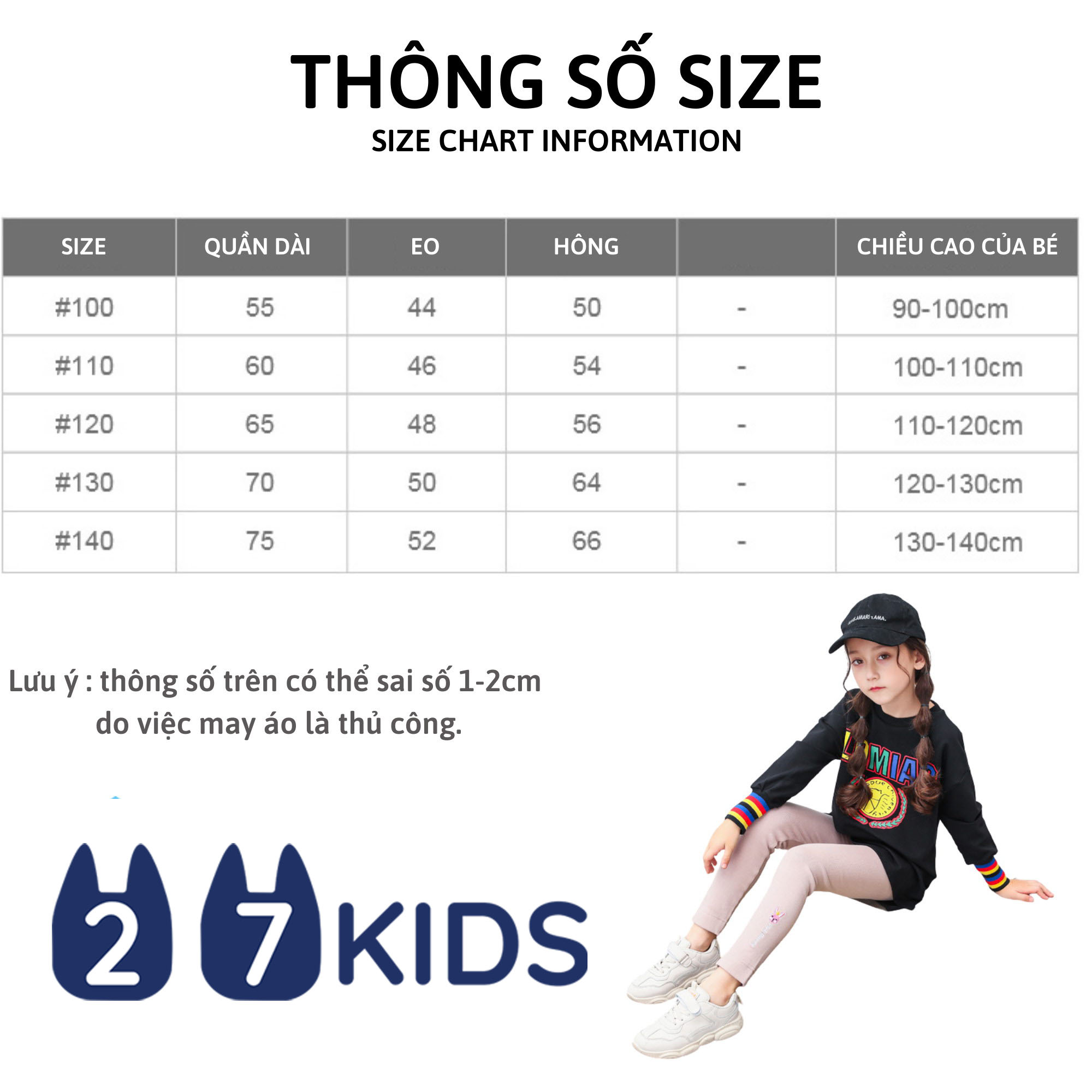 Quần legging bé gái 27Kids – Quần thun cotton họa tiết thú cưng