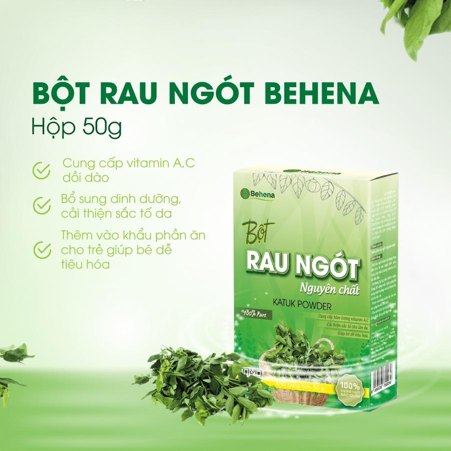 Bột Rau Ngót Nguyên Chất Sấy Lạnh Behena (Hộp 50g)