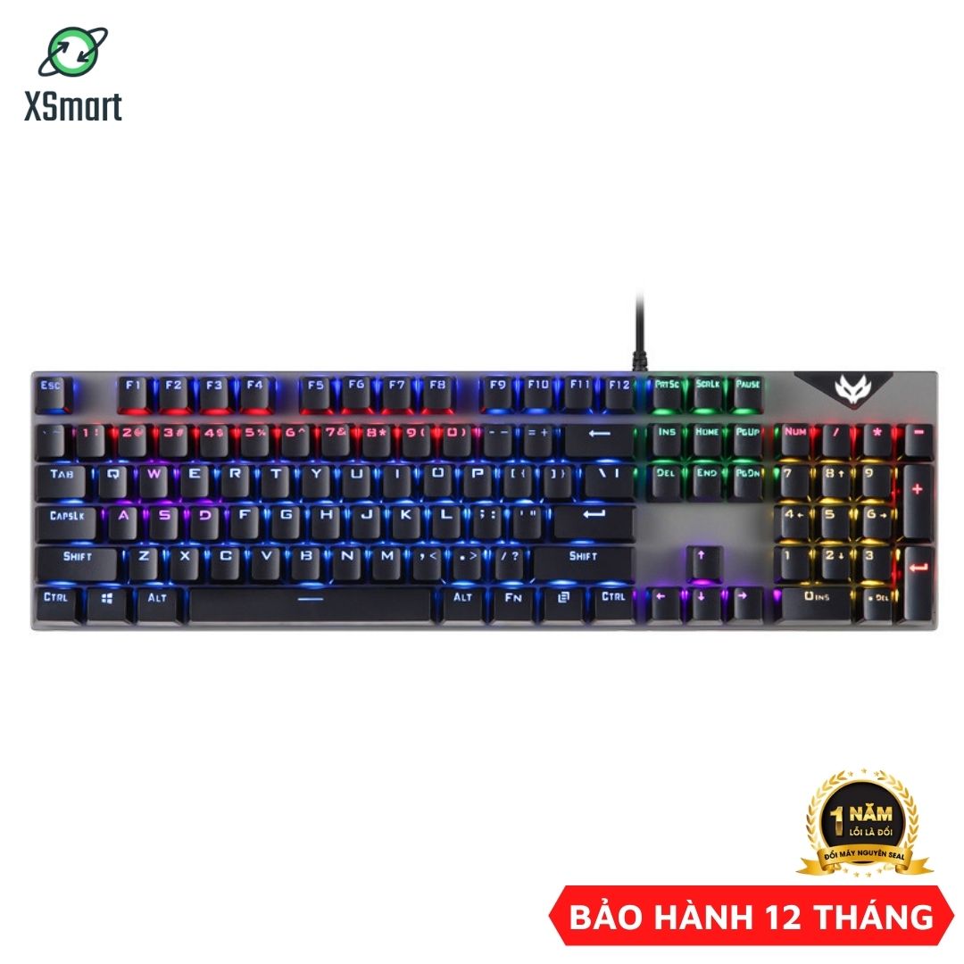 Bàn Phím Cơ Gaming XSmart K1 RED Switch 20 Chế Độ LED Màu Cực Đẹp Chơi Mọi Tựa Game Trên Máy Tính Laptop PC - Hàng Chính Hãng