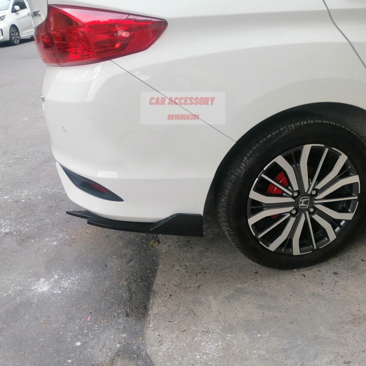Bộ 2 ốp cản sau cho xe Honda City trang trí bảo vệ phía sau