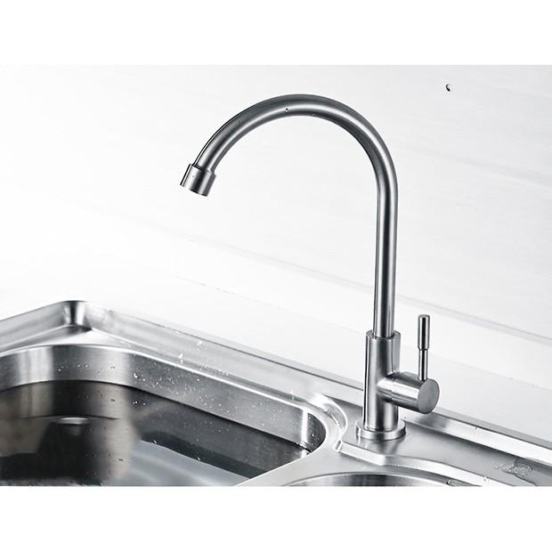 Vòi rửa chén lạnh INOX SUS 304