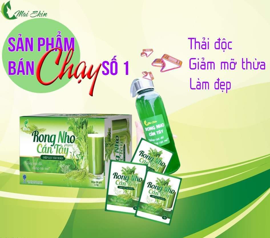 RONG NHO CẦN TÂY OGARNIC - DIỆP LỤC /TẢO XOẮN