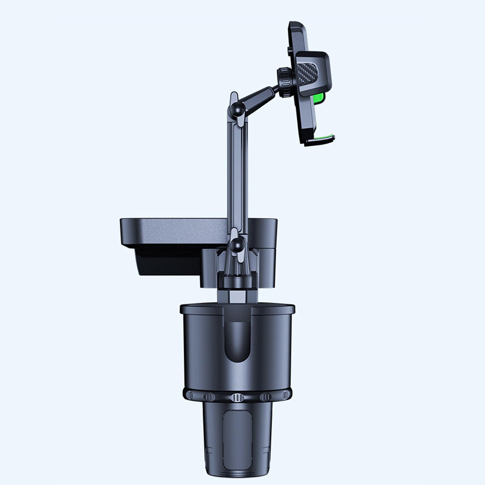 Cup Holder Expander with Tray Road Trip Essentials 360 Rotating Drink Holder