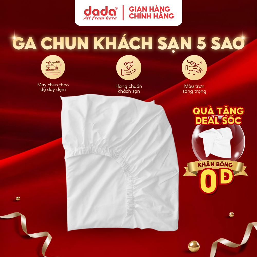 Ga Giường Khách Sạn 5 Sao - Trắng - 2M2M2