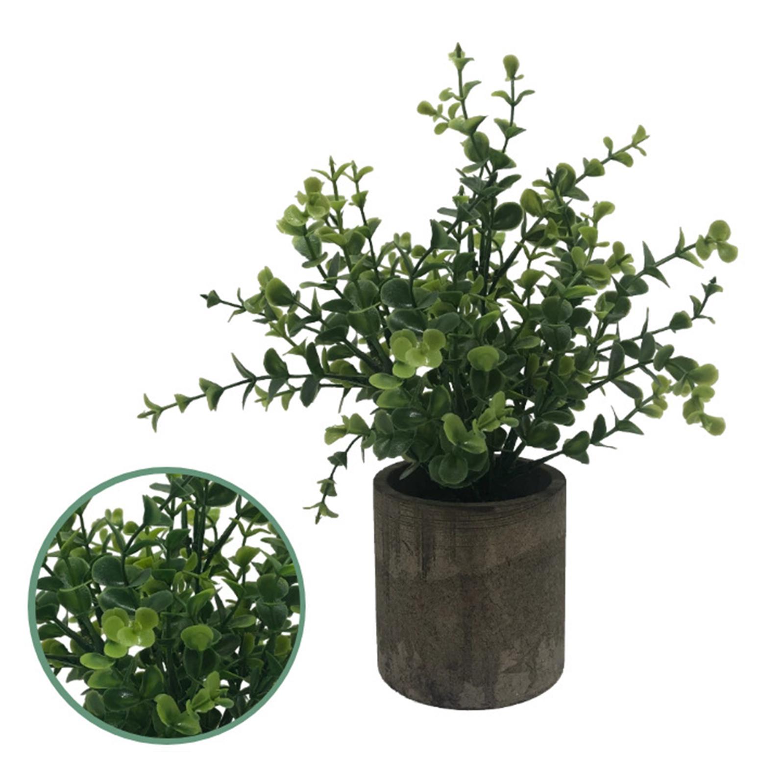 Artificial Eucalyptus Bonsai Potted Plants Shelf Garden Wedding Decoration