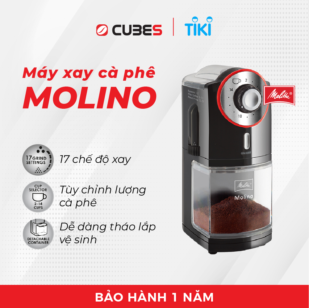 Máy Xay Cà Phê Melitta Molino - Hàng nhập khẩu chính hãng từ Đức