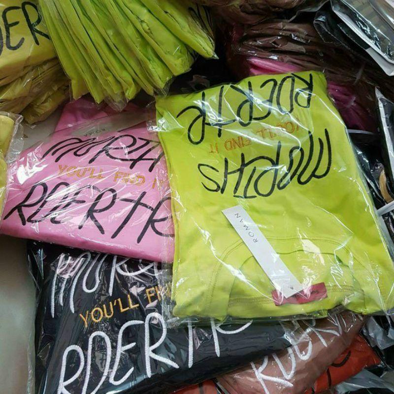 Bộ đồ thể thao form rộng thêu chữ