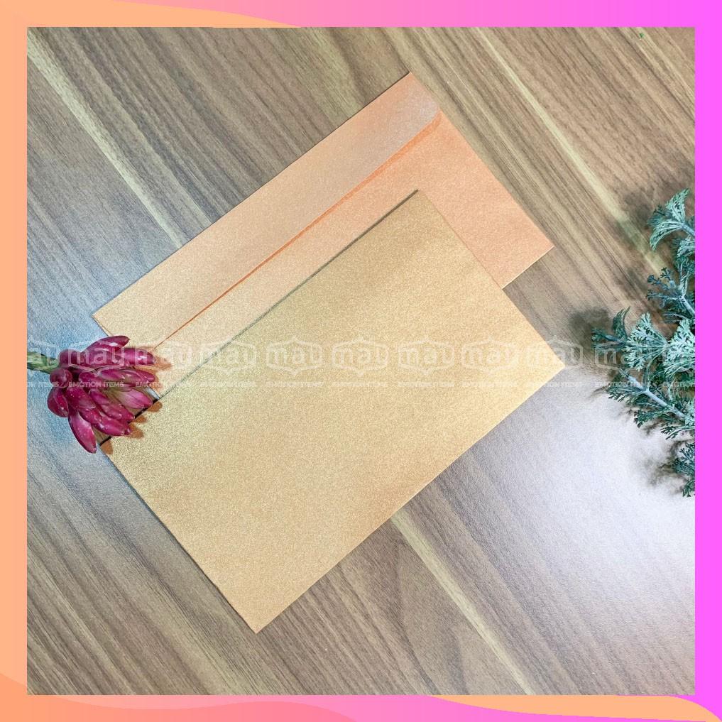 Phong bì phong thư 11*19cm giấy mỹ thuật nhiều màu miệng dán keo