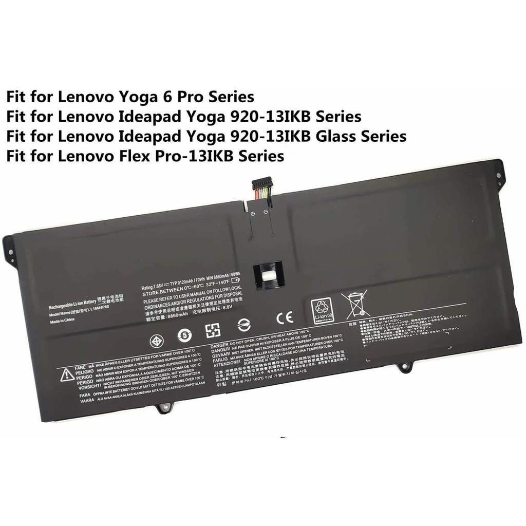 Pin Battery Dùng Cho Laptop Lenovo Yoga 6 Pro 13 920 920-13IKB L16M4P60 L16C4P61 Original 70Wh