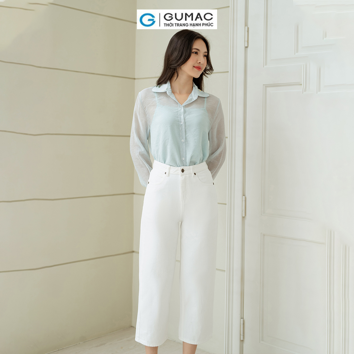 Áo sơ mi kiểu GUMAC AD08009