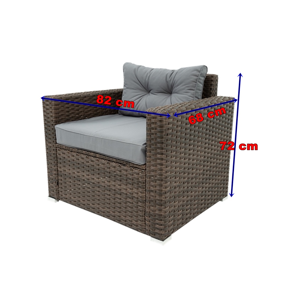 WEGO Ghế sofa mây nhựa ngoài trời/ sân vườn/ hồ bơi/ sofa ban công //Outdoor Furniture Rattan Sofa Rattan Chair Garden Outdoor Chair