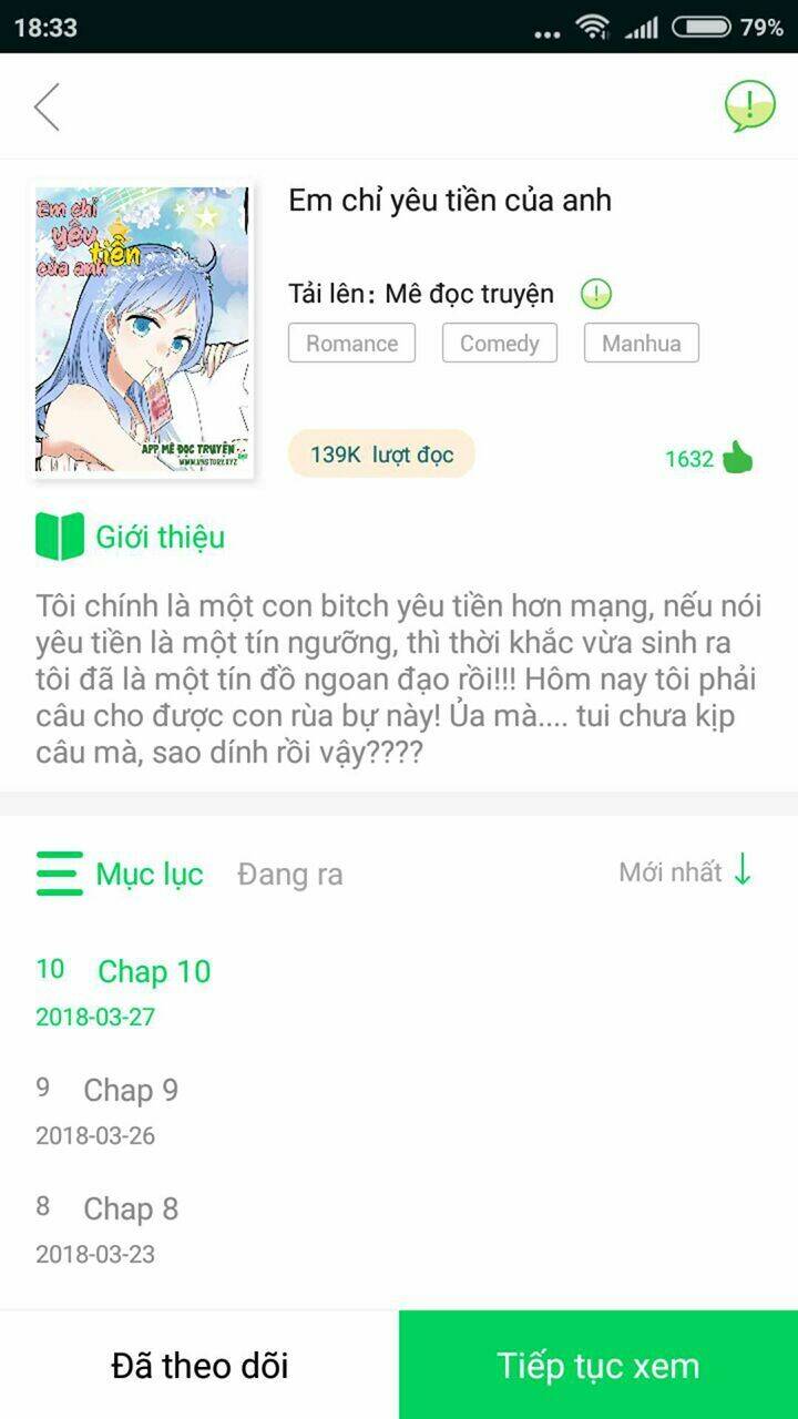 em chỉ yêu tiền của anh chapter 6 30