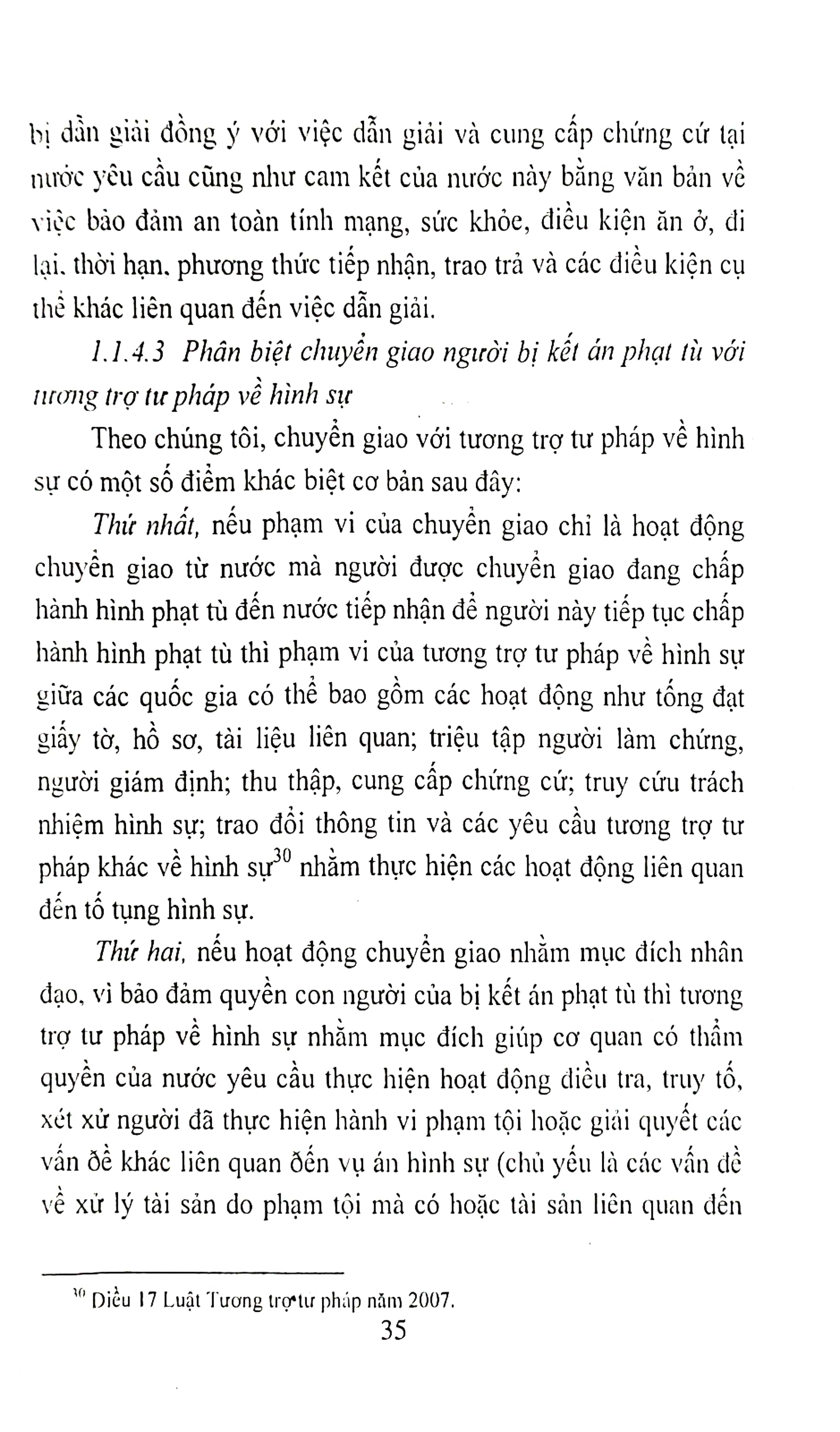 Pháp luật quốc tế và Việt Nam về chuyển giao người bị kết án phạt tù với vấn đề đảm bảo quyền con người