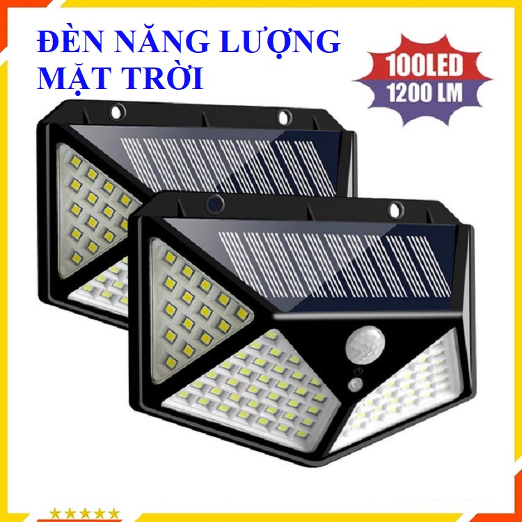 Đèn Năng Lượng Mặt Trời, Đèn Solar 100 Led, Siêu Sáng, Chống Nước, Đèn Trang Trí Ngoài Cửa, Sân Vườn