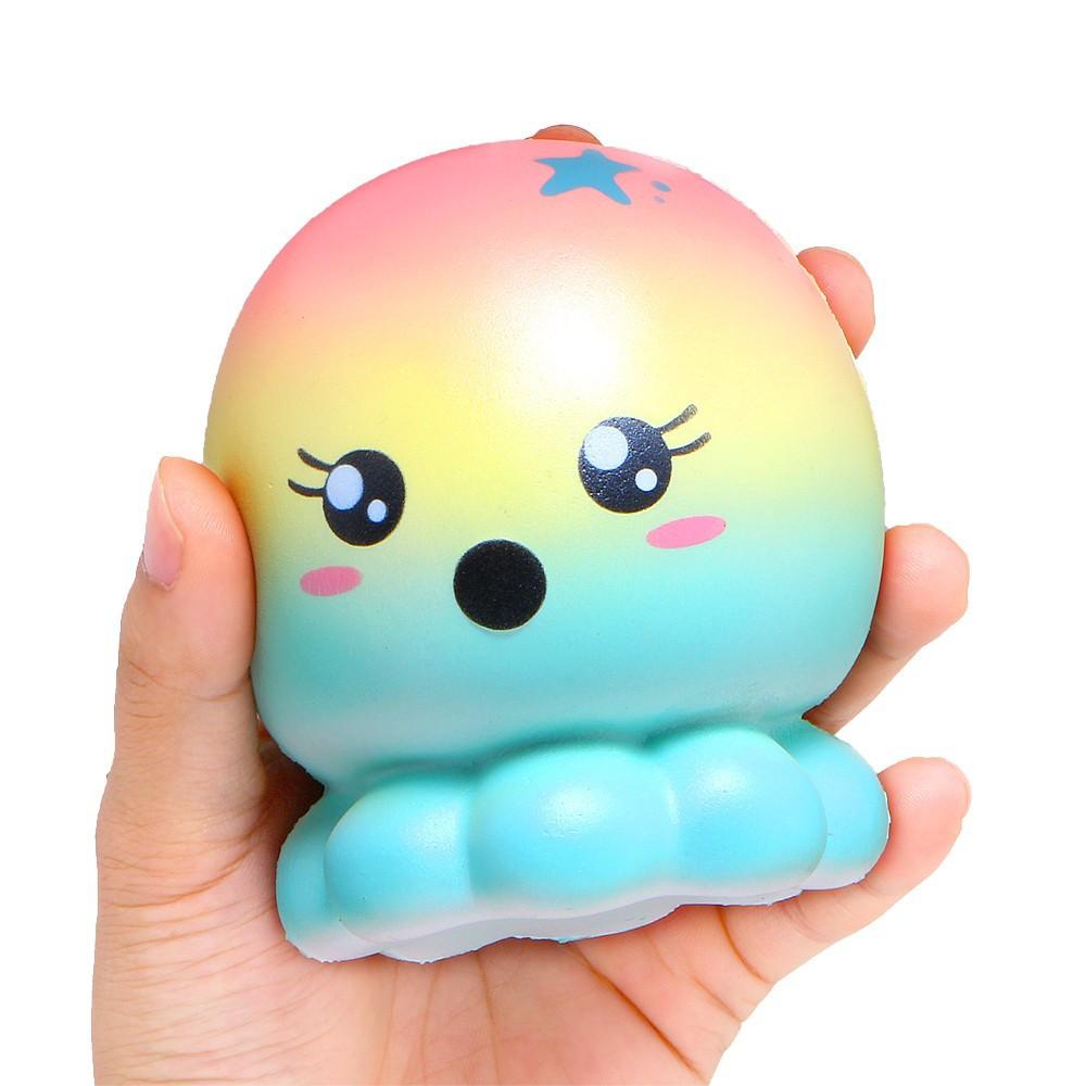 Cute Starry Sky Octopus Squishy Slow Rising Cream Scented Squeeze Toy sdt liên hệ 0328680807