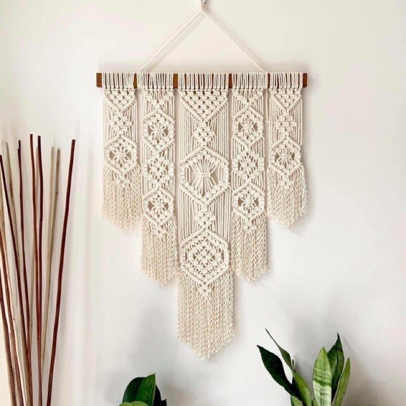 MÀNH TREO TƯỜNG MACRAME TRANG TRÍ NHÀ CỬA